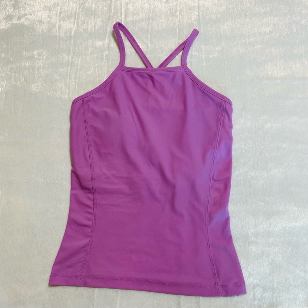 Albion Fit Orchid / Periwinkle Tankini Swim Top Size Small